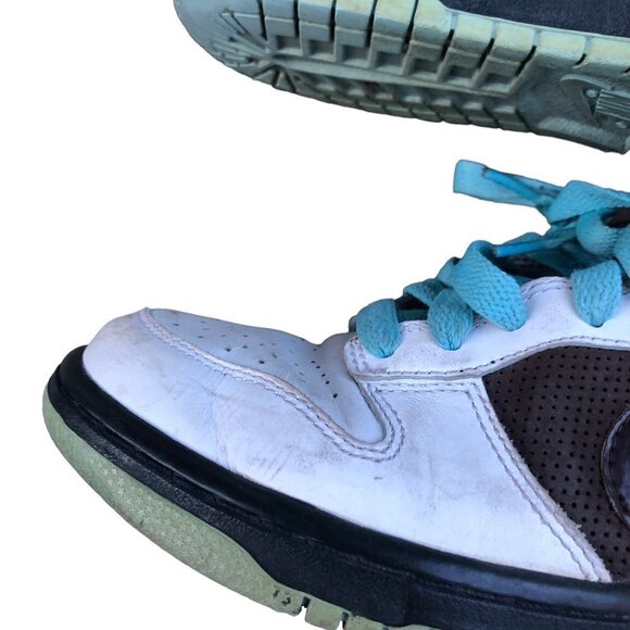 Vintage 2008 Nike Dunk Low 'White Baroque Brown' Size 6 - Picture 11 of 16
